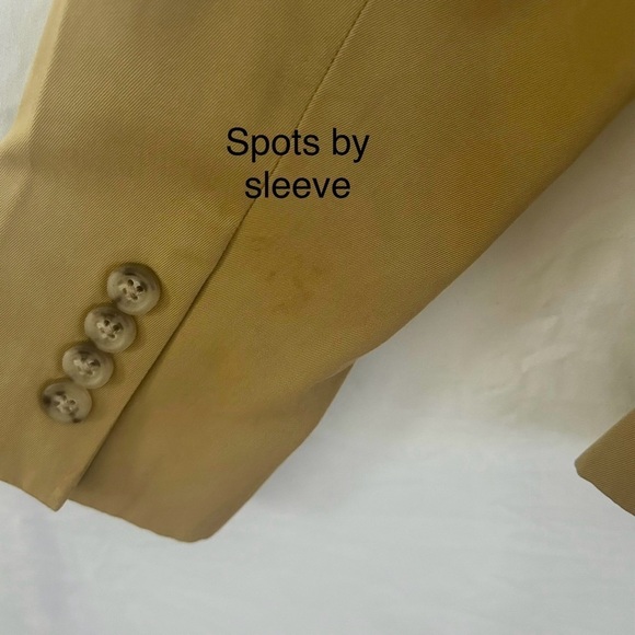 Ralph Lauren Vintage Blazer Women’s Tailored Tan/Camel color Small 100% cotton - Picture 11 of 16